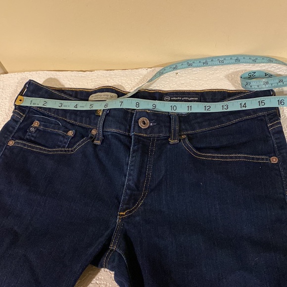 AG Adriano Goldschmied Tomboy Crop Straight Jeans Dark Blue 29 No distressing! - Picture 11 of 14
